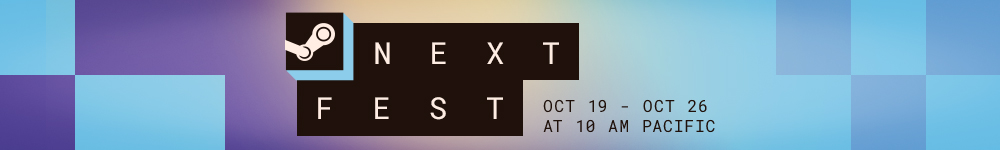 Valve official Steam Next Fest October 2026 banner showing October 19–26 at 10 a.m. Pacific
