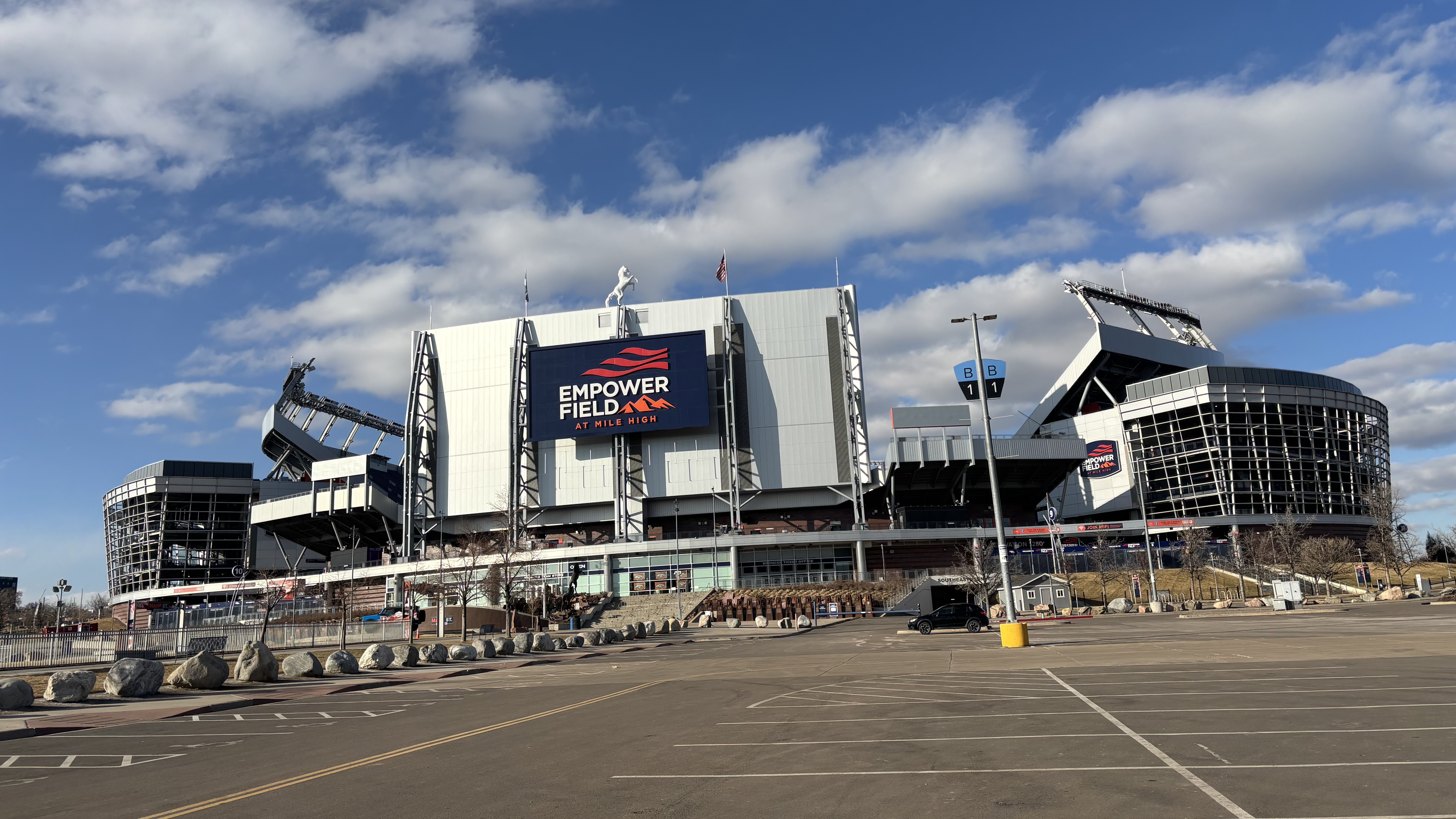Empower Field at Mile High exterior, February 2025
